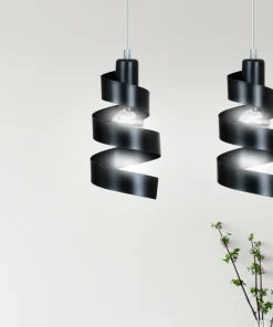 Sale Sklep Kaja Czarna, ozdobna lampa wisząca do sypialni 352/2 SAGA | Kaja czarny