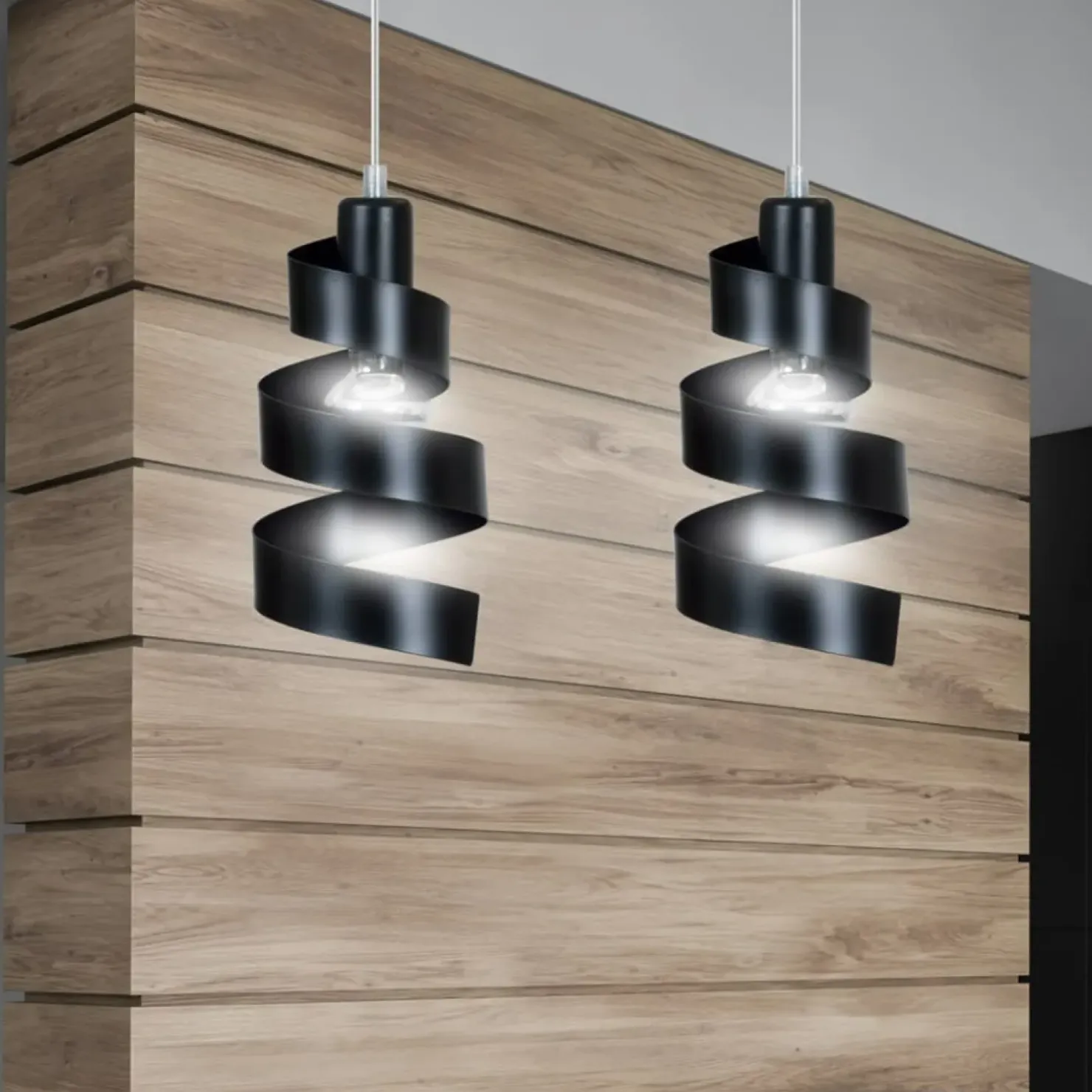 Sale Sklep Kaja Czarna, ozdobna lampa wisząca do sypialni 352/2 SAGA | Kaja czarny