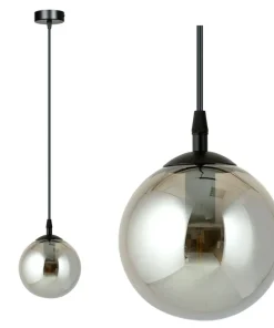 Fashion Sklep Kaja Czarna prosta lampa wisząca na jedną żarówkę 712/1 | Kaja Oświetlenie