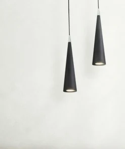 Store Sklep Kaja Czarna, punktowa lampa wisząca P318PL-01B NEVILL | Kaja Oświetlenie czarny