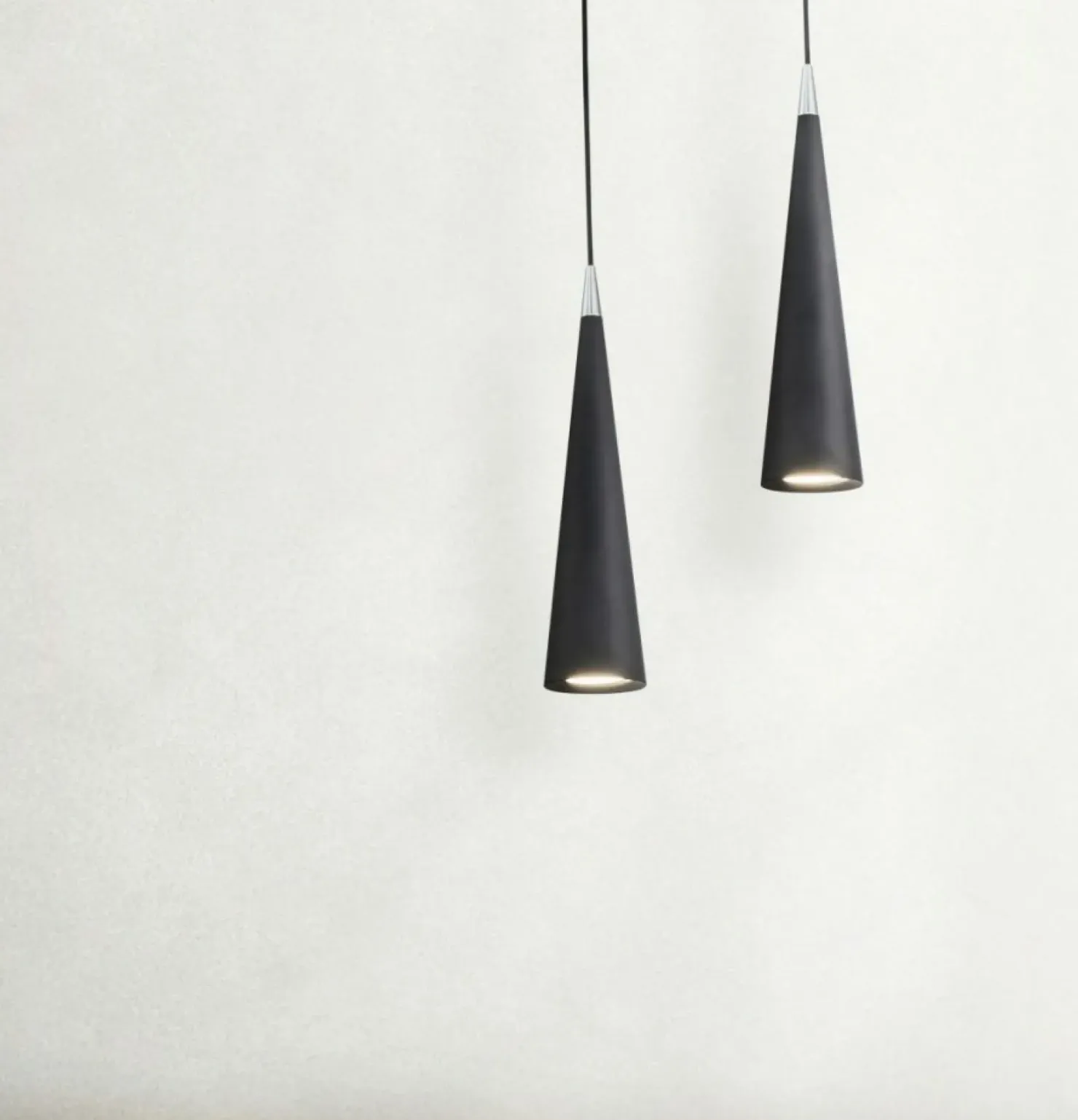 Store Sklep Kaja Czarna, punktowa lampa wisząca P318PL-01B NEVILL | Kaja Oświetlenie czarny