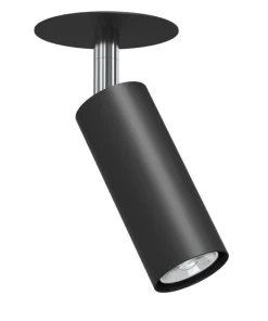 Czarna, ruchoma tuba podtynkowa ⌀4cm GU10/MR11 ANT 3252 ACE*Sklep Kaja Hot