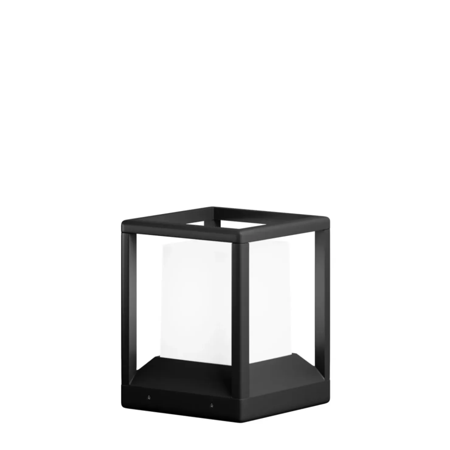 Czarna, zewnętrzna lampa ogrodowa O455FL-01GF1 z serii TRIM*Sklep Kaja Sale