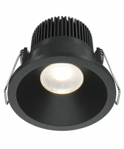 Czarne oczko podtynkowe LED ⌀6cm 3000K DL034-01-06W3K-D-B z serii ZOOM*Sklep Kaja Cheap