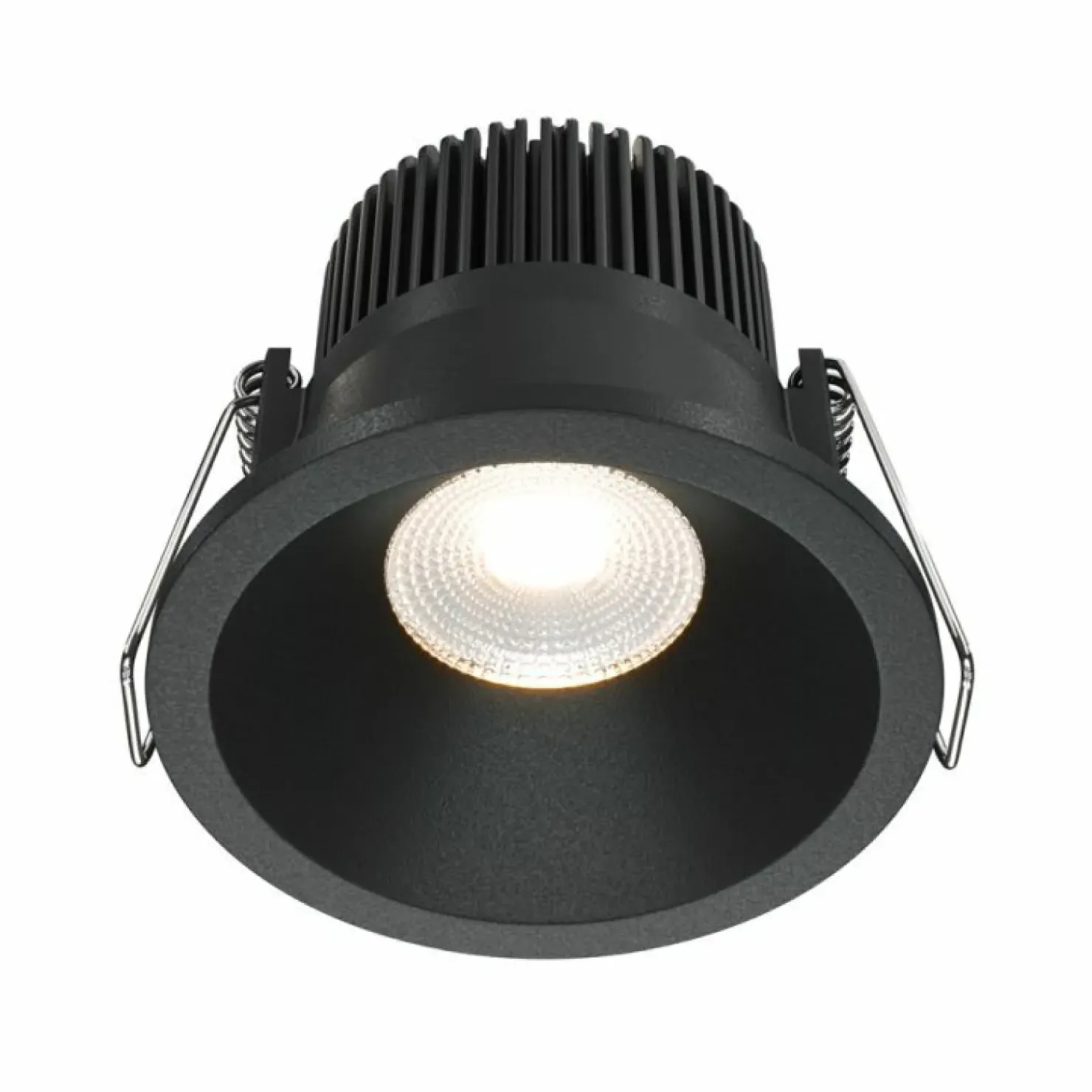 Czarne oczko podtynkowe LED ⌀6cm 3000K DL034-01-06W3K-D-B z serii ZOOM*Sklep Kaja Cheap
