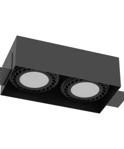 Czarne oczko podtynkowe 12x24,2cm GU10/ES111 ANT 3270 z serii CAGE*Sklep Kaja Cheap