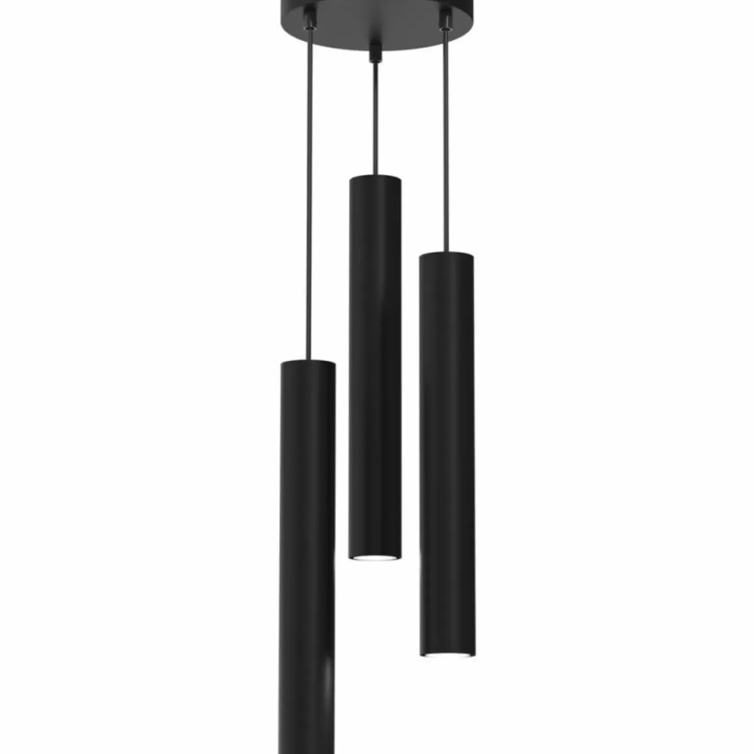 Best Sklep Kaja Czarne tuby na okrągłej podstawie MLP8793 HUDSON BLACK | Kaja