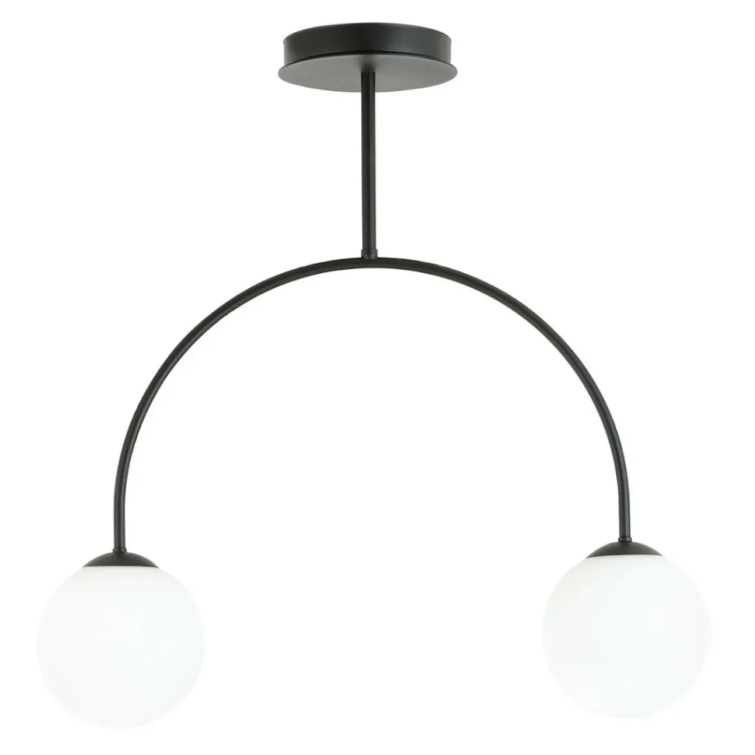 Fashion Sklep Kaja Czarno-biała, klasyczna lampa sufitowa, do salonu 1288/2 z serii ARCHI