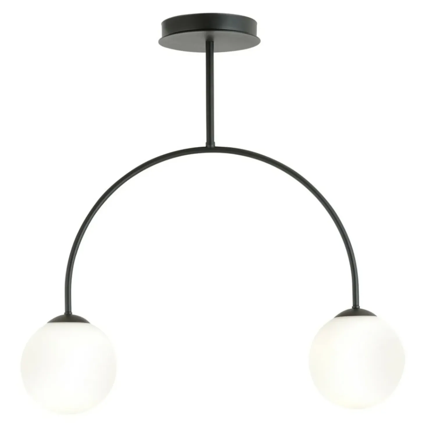 Fashion Sklep Kaja Czarno-biała, klasyczna lampa sufitowa, do salonu 1288/2 z serii ARCHI
