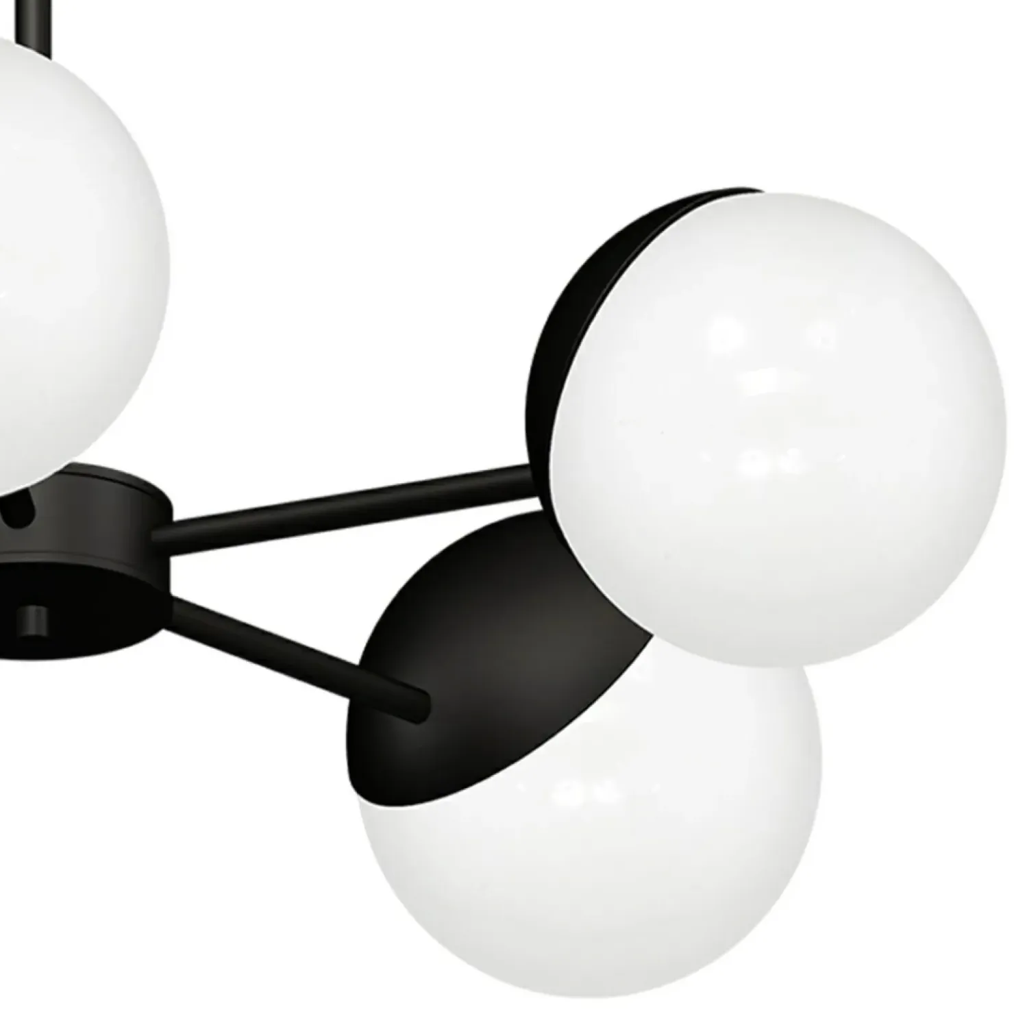 Sale Sklep Kaja Czarno-biała, klasyczna lampa wisząca do salonu MLP8866 z serii SFERA | Kaja Ośw