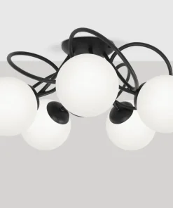 Store Sklep Kaja Czarno-biała lampa sufitowa w stylu klasycznym K-5351 z serii NELA