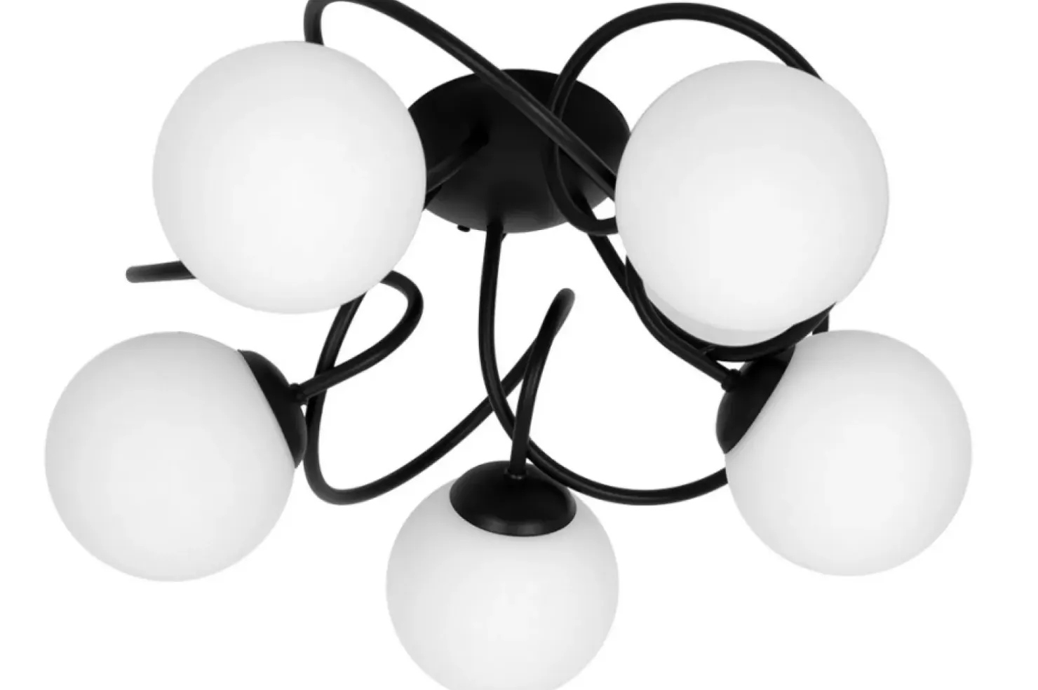 Store Sklep Kaja Czarno-biała lampa sufitowa w stylu klasycznym K-5351 z serii NELA