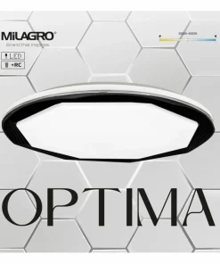 Czarno-biała lampa sufitowa LED do salonu ML7053 OPTIMA | Kaja*Sklep Kaja Sale