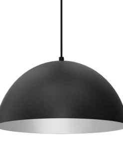 New Sklep Kaja Czarno-biała lampa wisząca, na jedną żarówkę MLP8954 z serii BETA | Kaja Oświetl