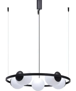 Cheap Sklep Kaja Czarno-biała lampa wisząca w stylu klasycznym 5011 z serii ORBIT