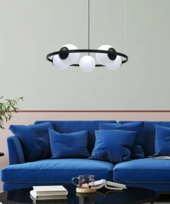 Cheap Sklep Kaja Czarno-biała lampa wisząca w stylu klasycznym 5011 z serii ORBIT