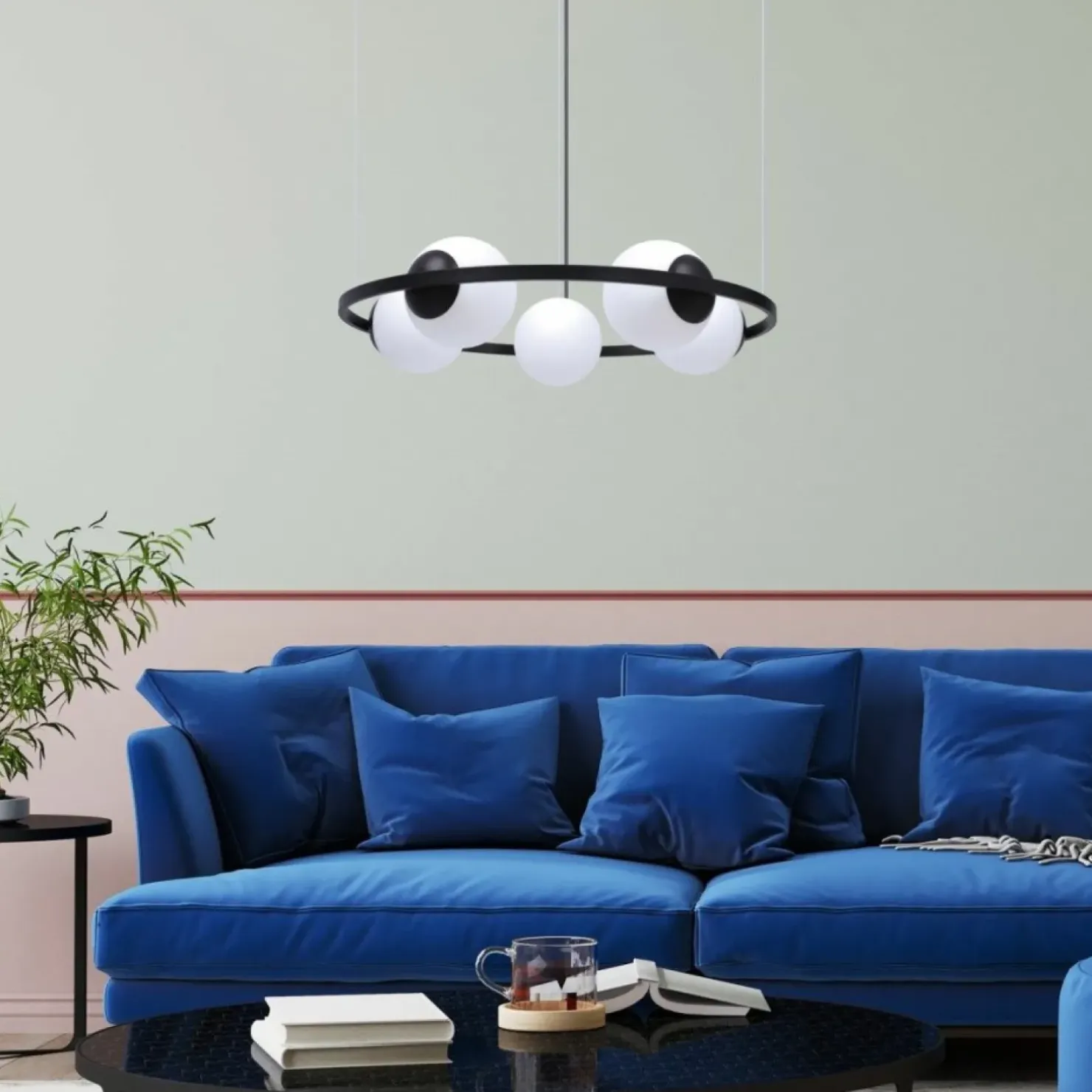 Cheap Sklep Kaja Czarno-biała lampa wisząca w stylu klasycznym 5011 z serii ORBIT