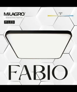 Czarno-biały plafon ze zintegrowanym LED-em ML7937 z serii FABIO | Kaja Oświetle*Sklep Kaja Store