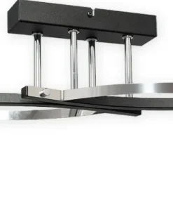 Czarno-chromowana lampa sufitowa O2282 W2 CZA z serii ASTRED | Kaja*Sklep Kaja Best Sale
