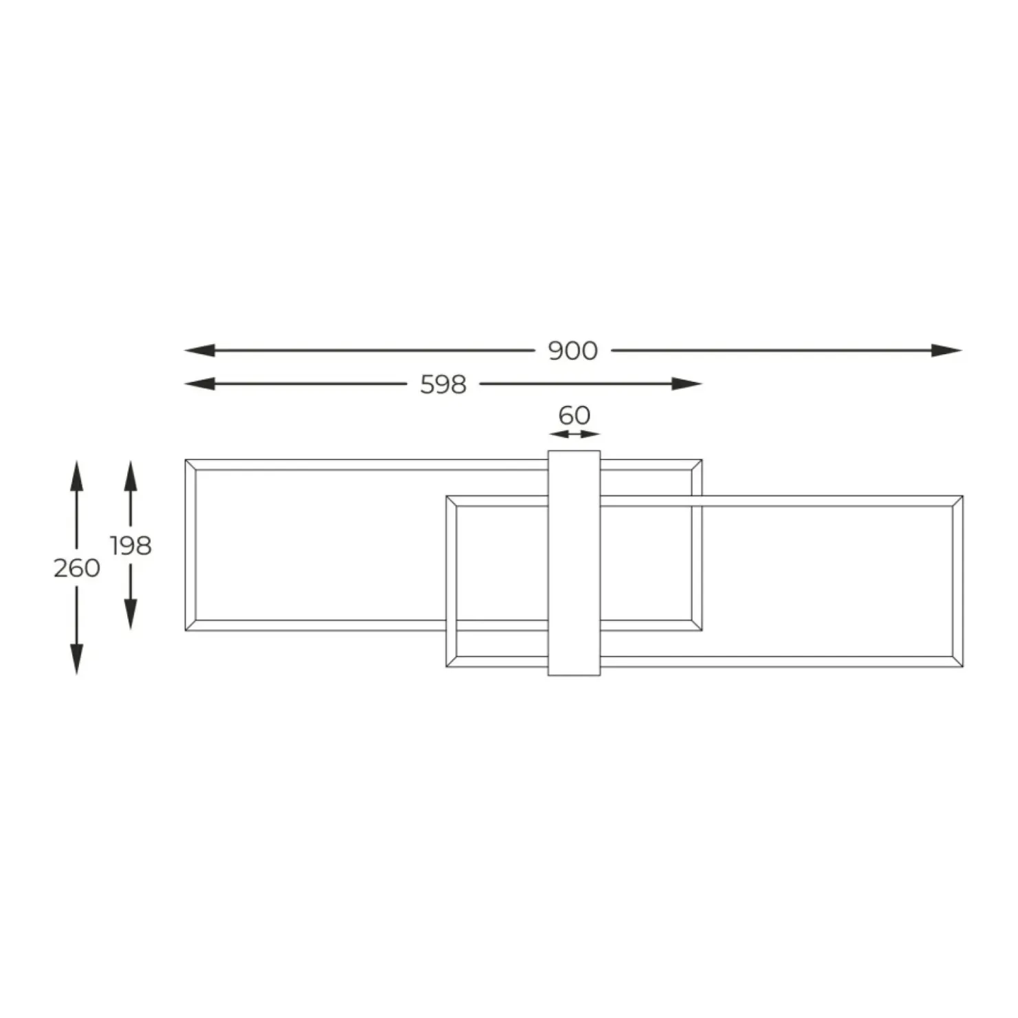 Czarno-drewniana lampa sufitowa LED C230624202 MINAR | Kaja*Sklep Kaja Hot