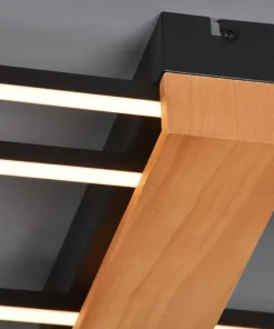 Czarno-drewniana lampa sufitowa LED C230624202 MINAR | Kaja*Sklep Kaja Hot