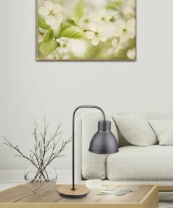Czarno-drewniana lampka biurkowa 41-73488 z serii VARIO | Kaja*Sklep Kaja Discount