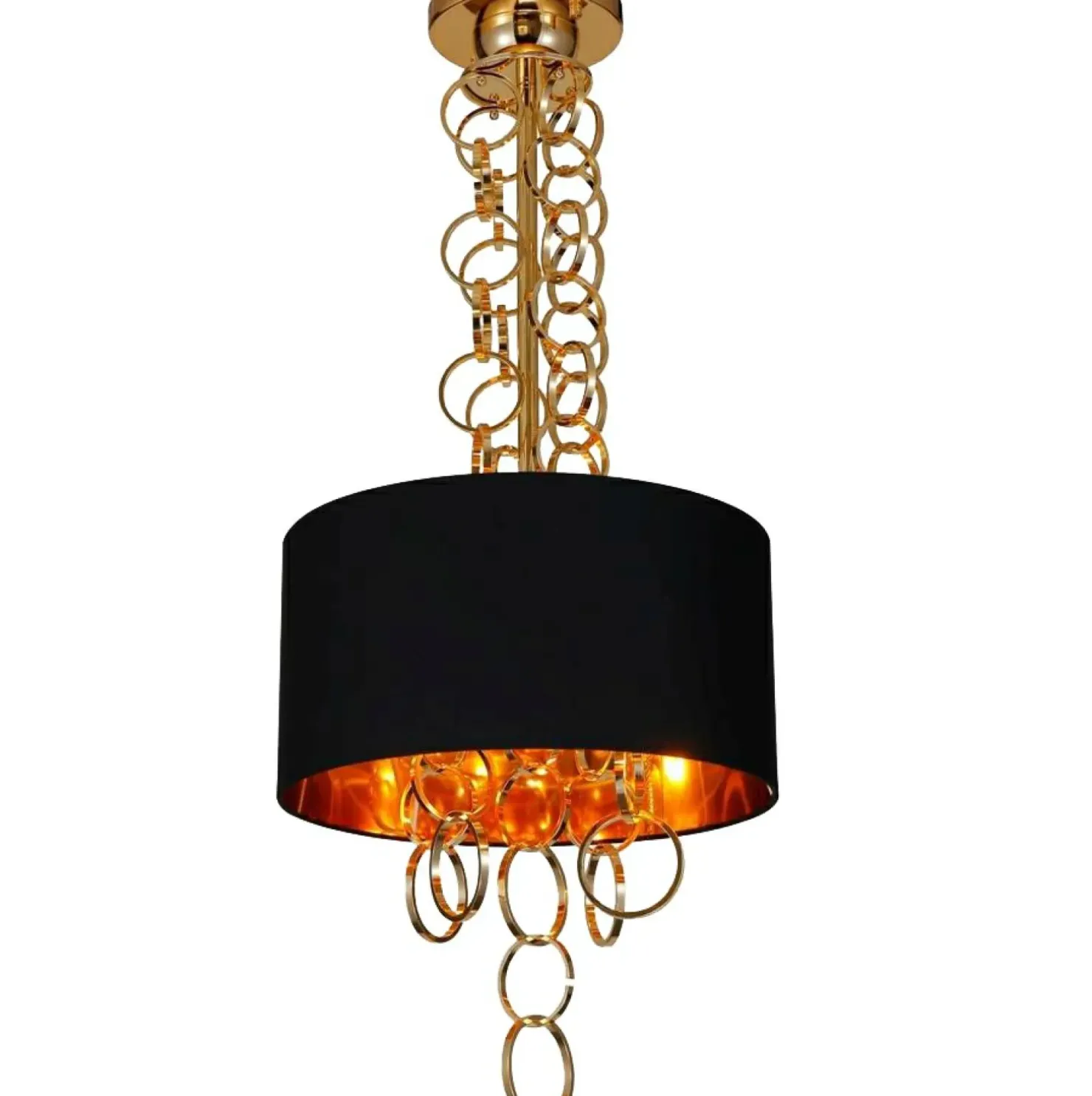 Sale Sklep Kaja Czarno-złota, elegancka lampa wisząca AZ2678 KATE | Kaja Oświetlenie czarny