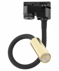Czarno-złota lampa do szyny jednofazowej TK 6612 TRACER | Kaja*Sklep Kaja Online