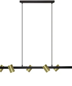Cheap Sklep Kaja Czarno-złota lampa nad wyspę kuchenną LP-731/6L GD SNOW | Kaja