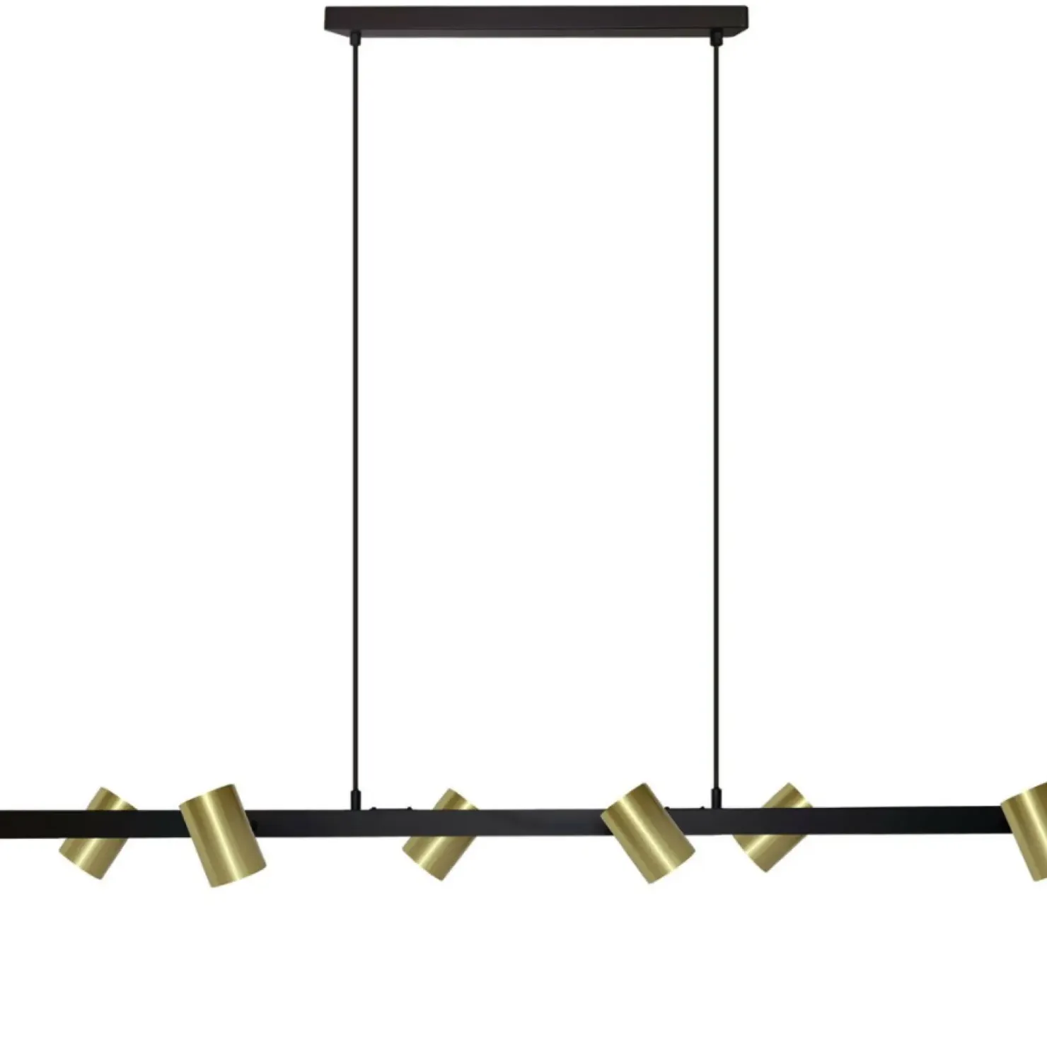 Cheap Sklep Kaja Czarno-złota lampa nad wyspę kuchenną LP-731/6L GD SNOW | Kaja