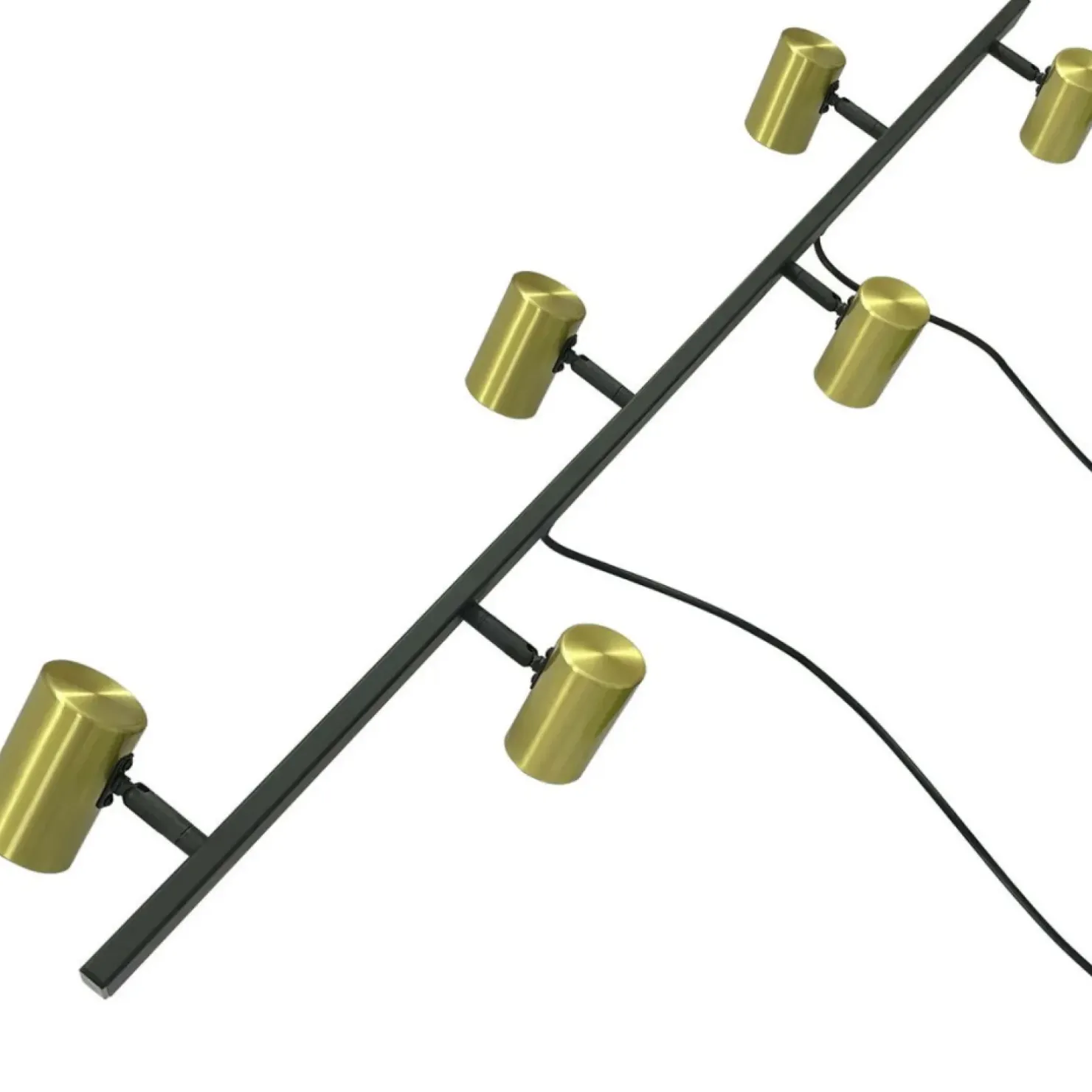 Cheap Sklep Kaja Czarno-złota lampa nad wyspę kuchenną LP-731/6L GD SNOW | Kaja