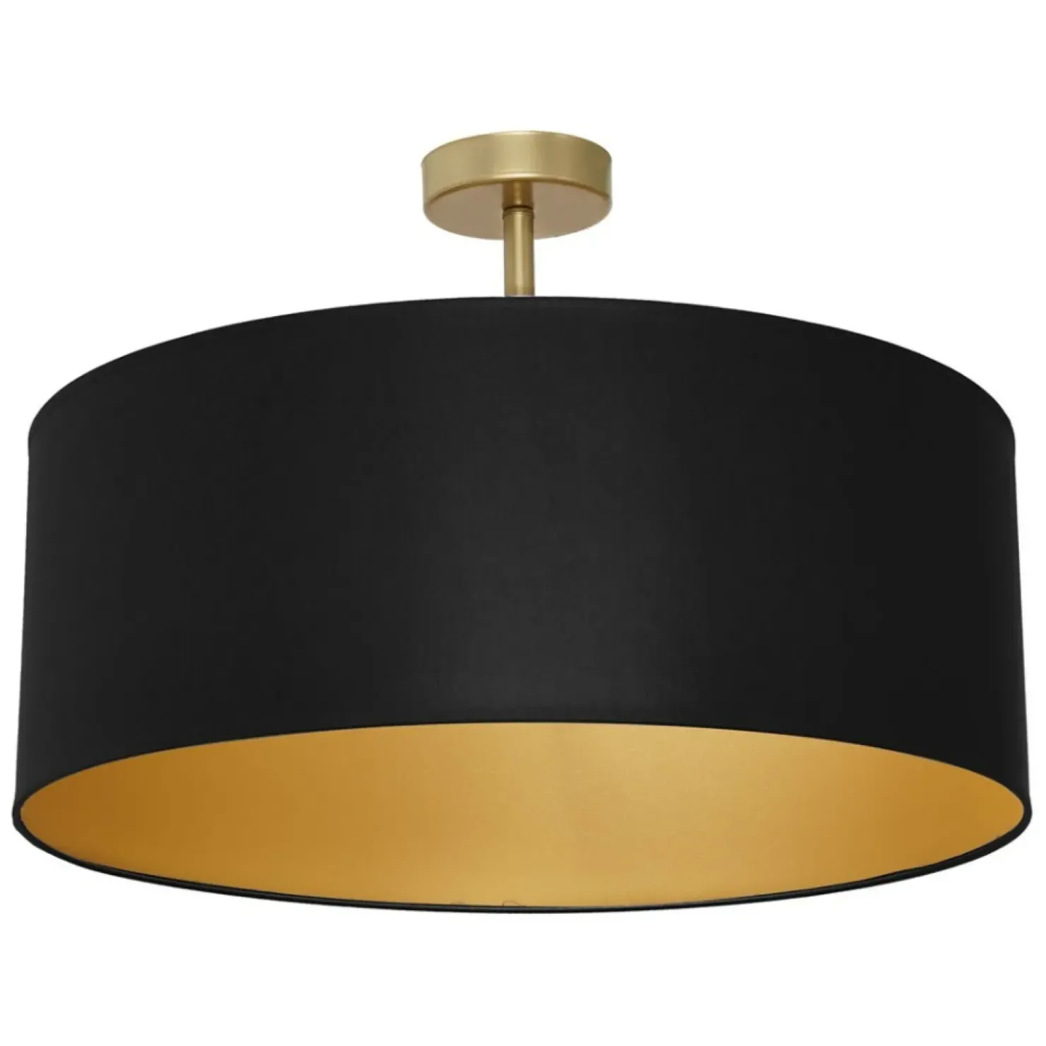 New Sklep Kaja Czarno-złota lampa sufitowa, z abażurem MLP7021 z serii BEN | Kaja Oświetlenie