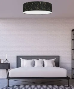 Czarno-złota lampa sufitowa, ozdobny plafon MLP7297 z serii SENSO | Kaja Oświetl*Sklep Kaja Cheap