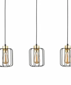Sale Sklep Kaja Czarno-złota lampa wisząca nad stół w jadalni TK 4716 GALAXY NEW