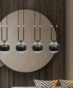 Sale Sklep Kaja Czarno-złota lampa wisząca, regulowane zwisy 1113/4 GLAM | Kaja