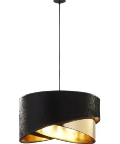 Czarno-złota lampa wisząca w stylu glamour TK 6432 z serii TERCINO*Sklep Kaja Clearance