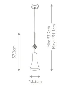 Store Sklep Kaja Czarno-złota lampa wisząca z ozdobą ETOILE-P-S-MB z serii ETOILE