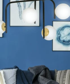 Shop Sklep Kaja Czarno-złota lampa z okrągłymi kloszami 1032/4B RAGNAR | Kaja