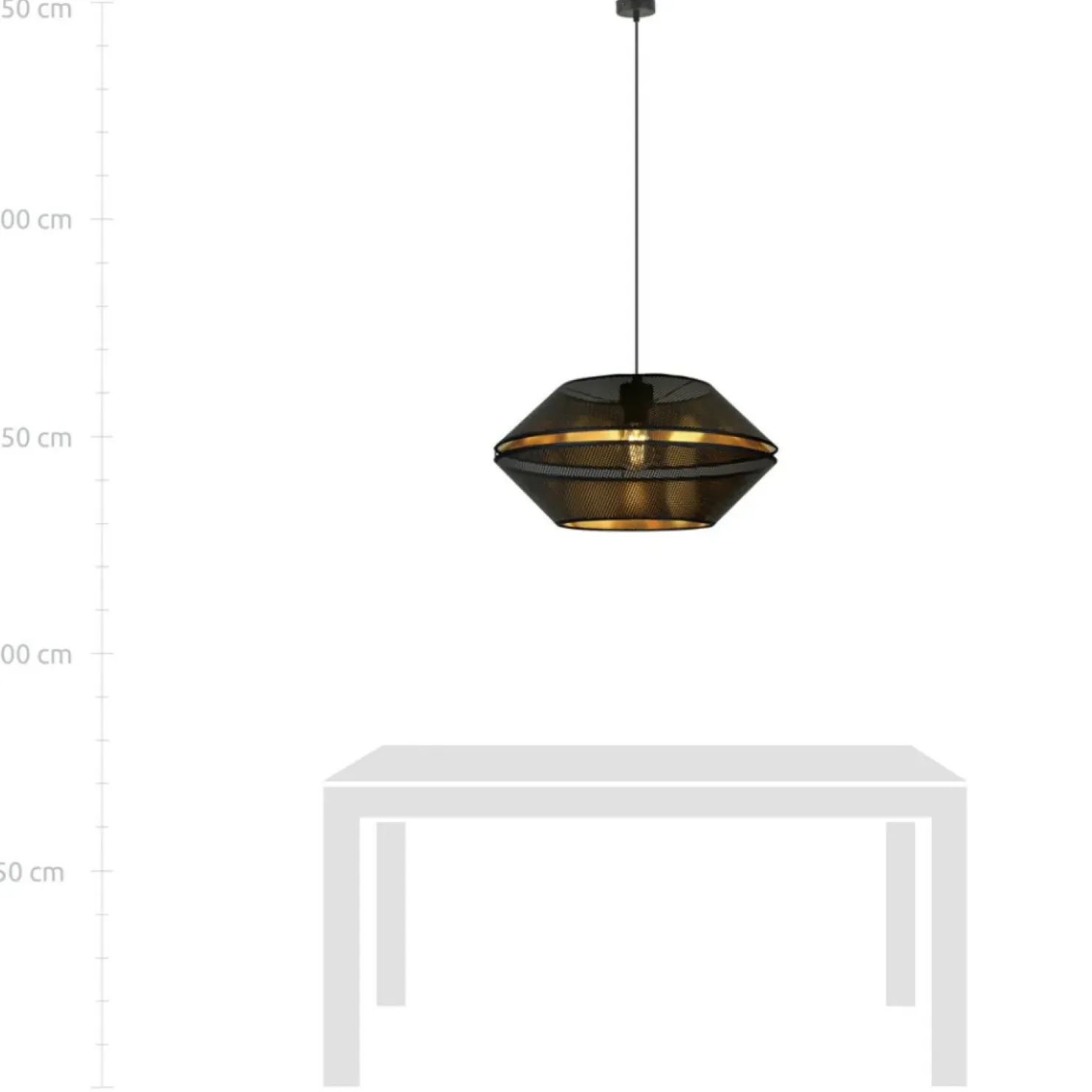Czarno-złota lampa z perforowanym abażurem 1185/1 z serii MALIA | Kaja*Sklep Kaja Online