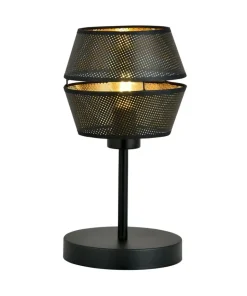 Czarno-złota lampka na stolik nocny przy łóżku 1185/LN z serii MALIA*Sklep Kaja Flash Sale