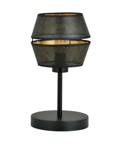 Czarno-złota lampka na stolik nocny przy łóżku 1185/LN z serii MALIA*Sklep Kaja Flash Sale