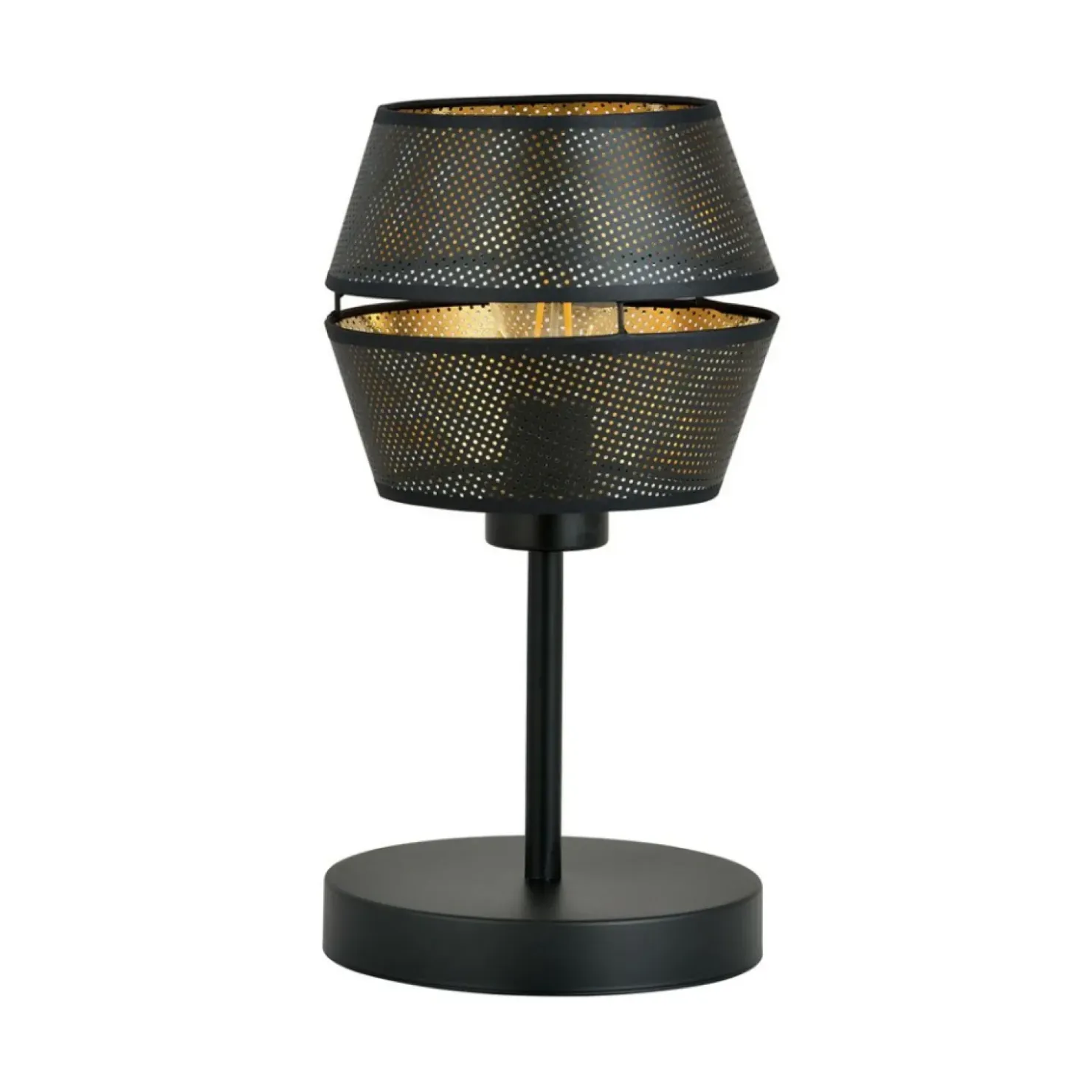 Czarno-złota lampka na stolik nocny przy łóżku 1185/LN z serii MALIA*Sklep Kaja Flash Sale