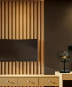 Czarno-złota lampka na stolik nocny przy łóżku 1185/LN z serii MALIA*Sklep Kaja Flash Sale