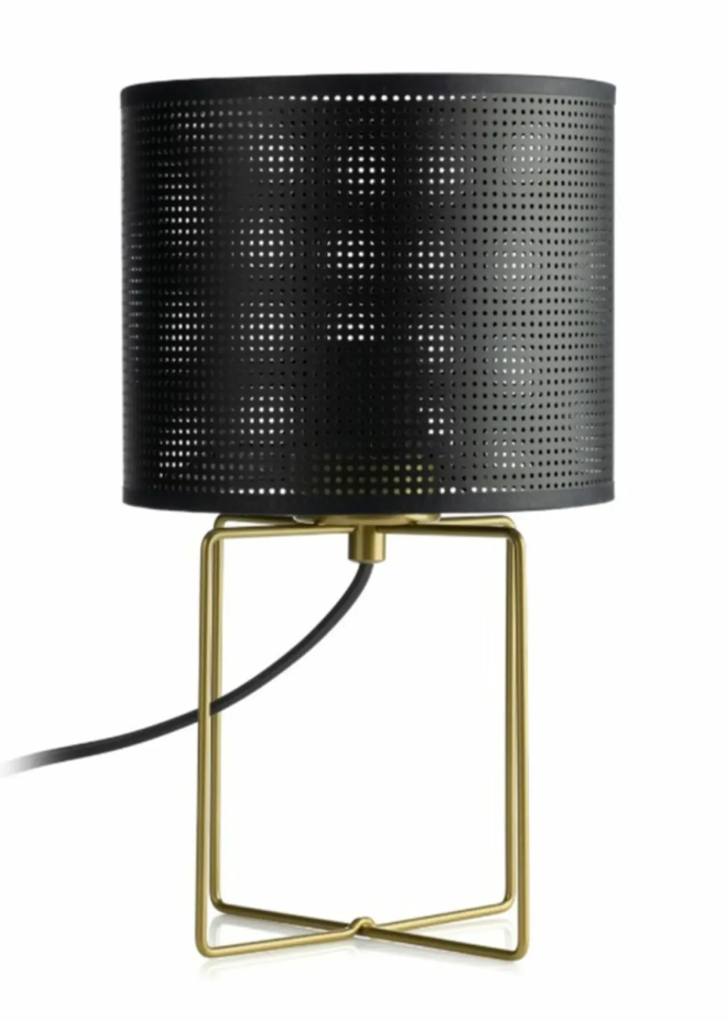 Czarno-złota lampka na szafkę nocną LX 5292 LOFT SHADE | Kaja*Sklep Kaja Cheap