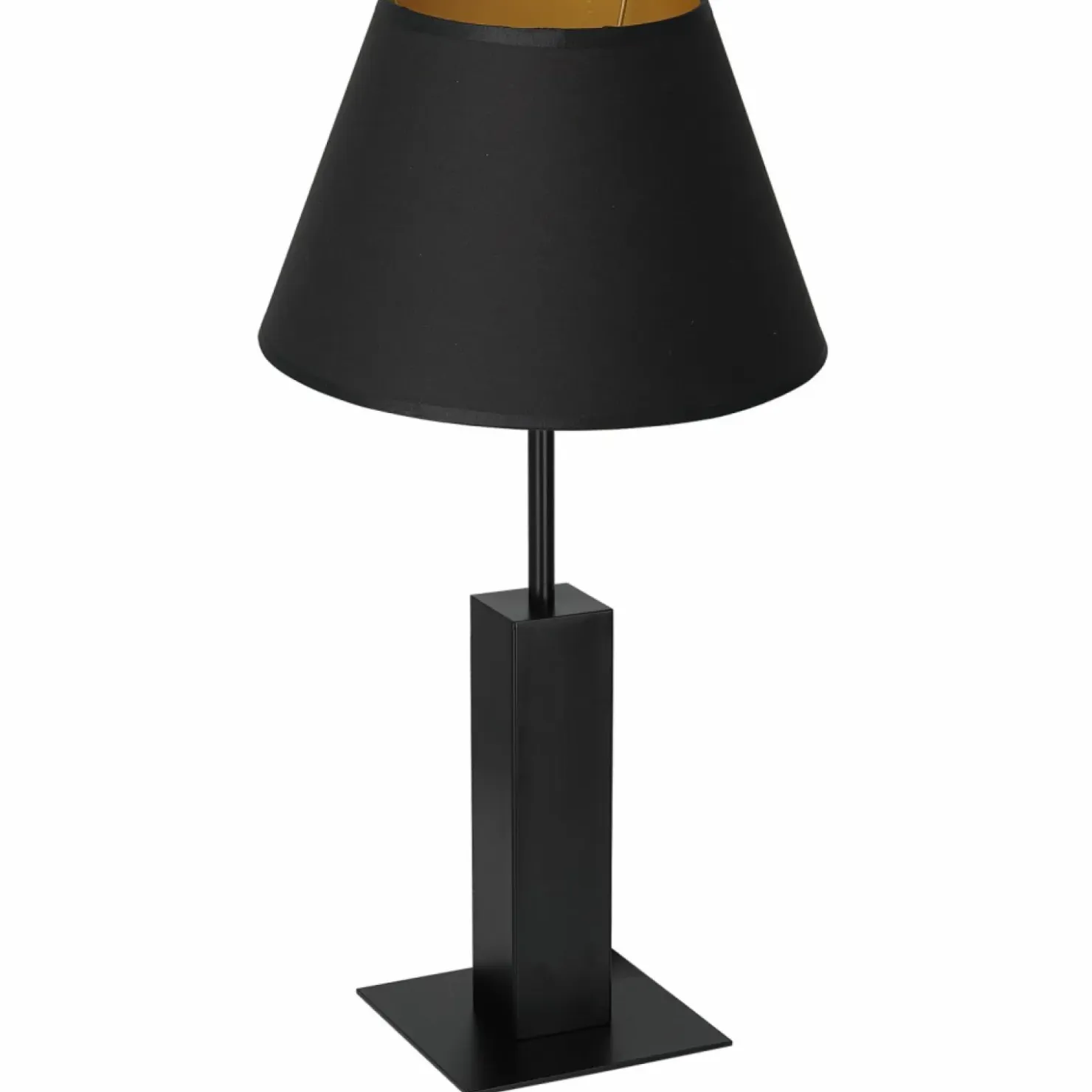 Czarno-złota lampka nocna, do gabinetu LX 3643 z serii TABLE LAMPS*Sklep Kaja Outlet