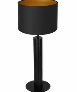 Czarno-złota lampka stołowa, do gabinetu LX 3664 z serii TABLE LAMPS*Sklep Kaja Sale