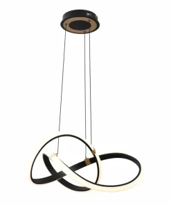 Shop Sklep Kaja Czarno-złota, ledowa lampa wisząca MD9717-1-3BGD INDIGO | Kaja