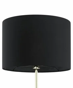 Czarno-złota, prosta lampa stojąca TK 16029 UMBERTO BLACK GOLD | Kaja*Sklep Kaja Store