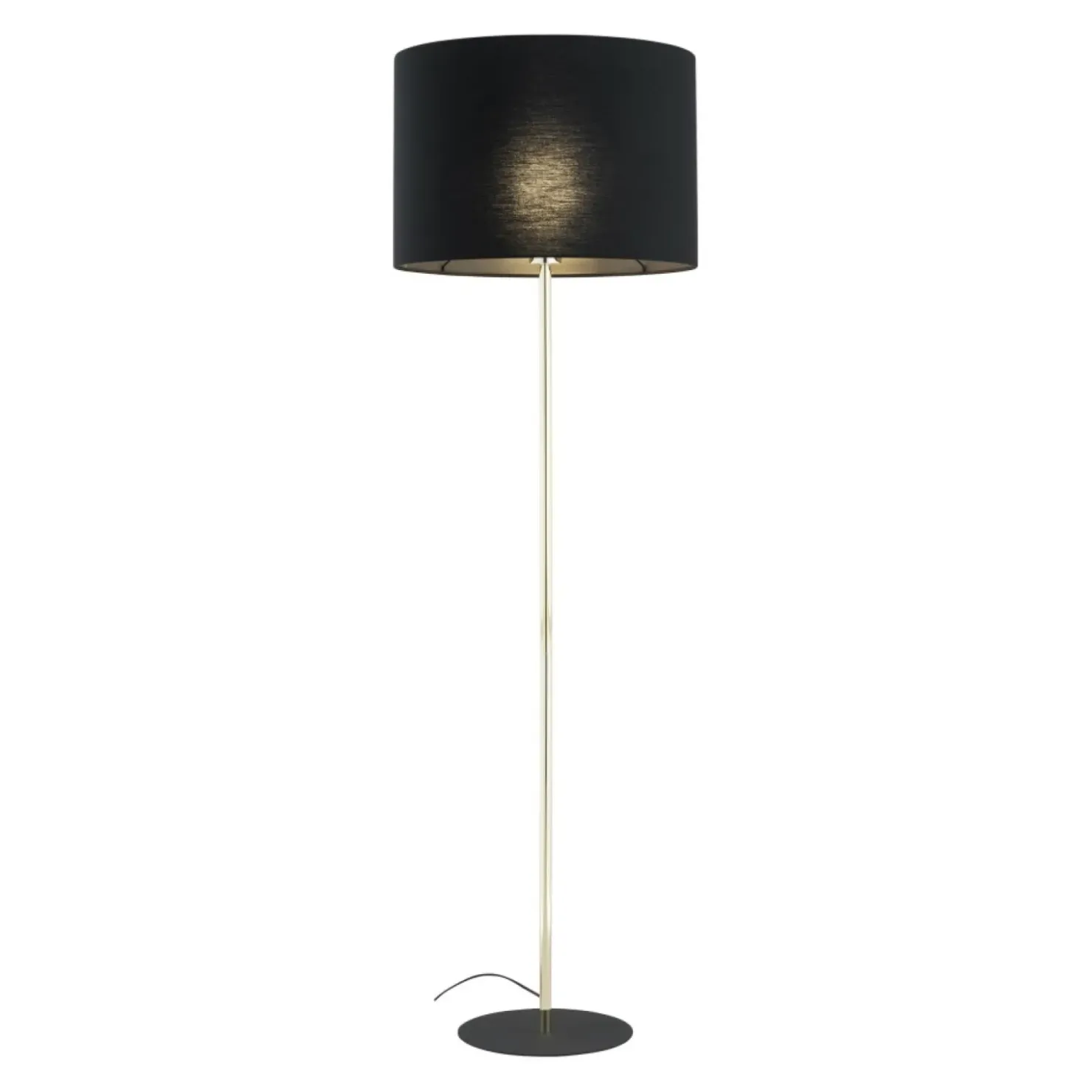 Czarno-złota, prosta lampa stojąca TK 16029 UMBERTO BLACK GOLD | Kaja*Sklep Kaja Store