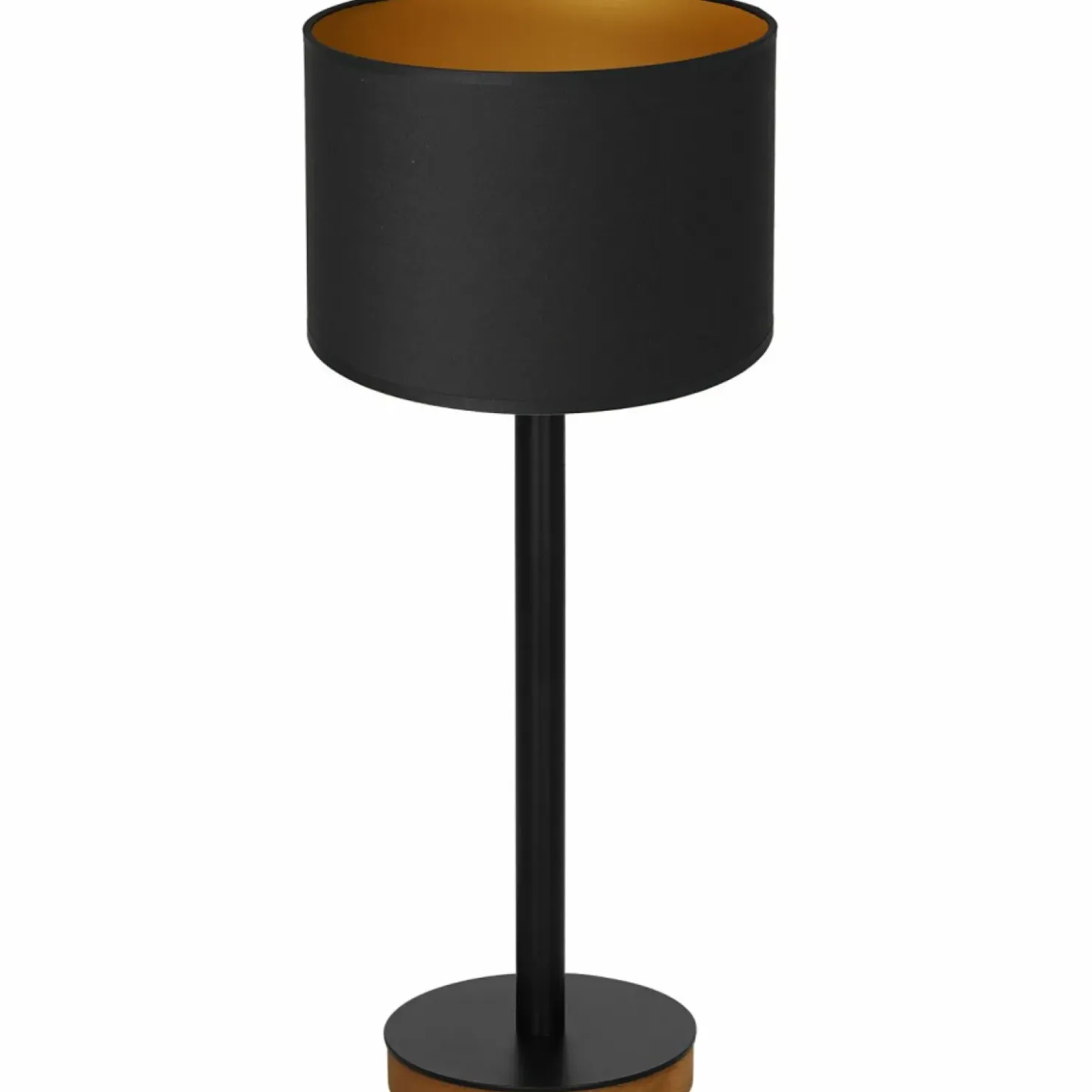 Czarno-złota, stylowa lampka nocna LX 3835 z serii TABLE LAMPS | Kaja*Sklep Kaja Discount